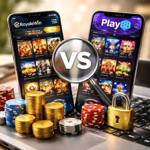 RoyaleWin vs Play88, RoyaleWin bonus, Play88 bonus, online casino comparison