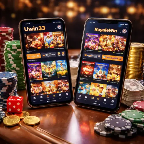 Uwin33 vs RoyaleWin, RoyaleWin vs Uwin33, slots bonuses comparison, withdrawal speed comparison